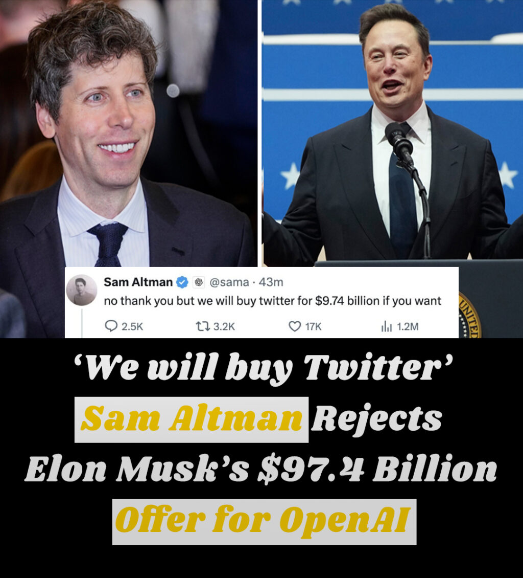 Elon Musk Leads Group Seeking to Buy OpenAI. Sam Altman Says ‘No Thank You’