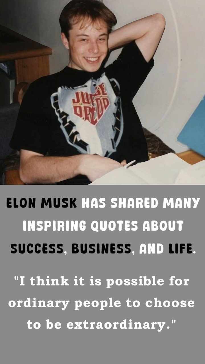 I think it is possible for ordinary people to choose to be extraordinary.